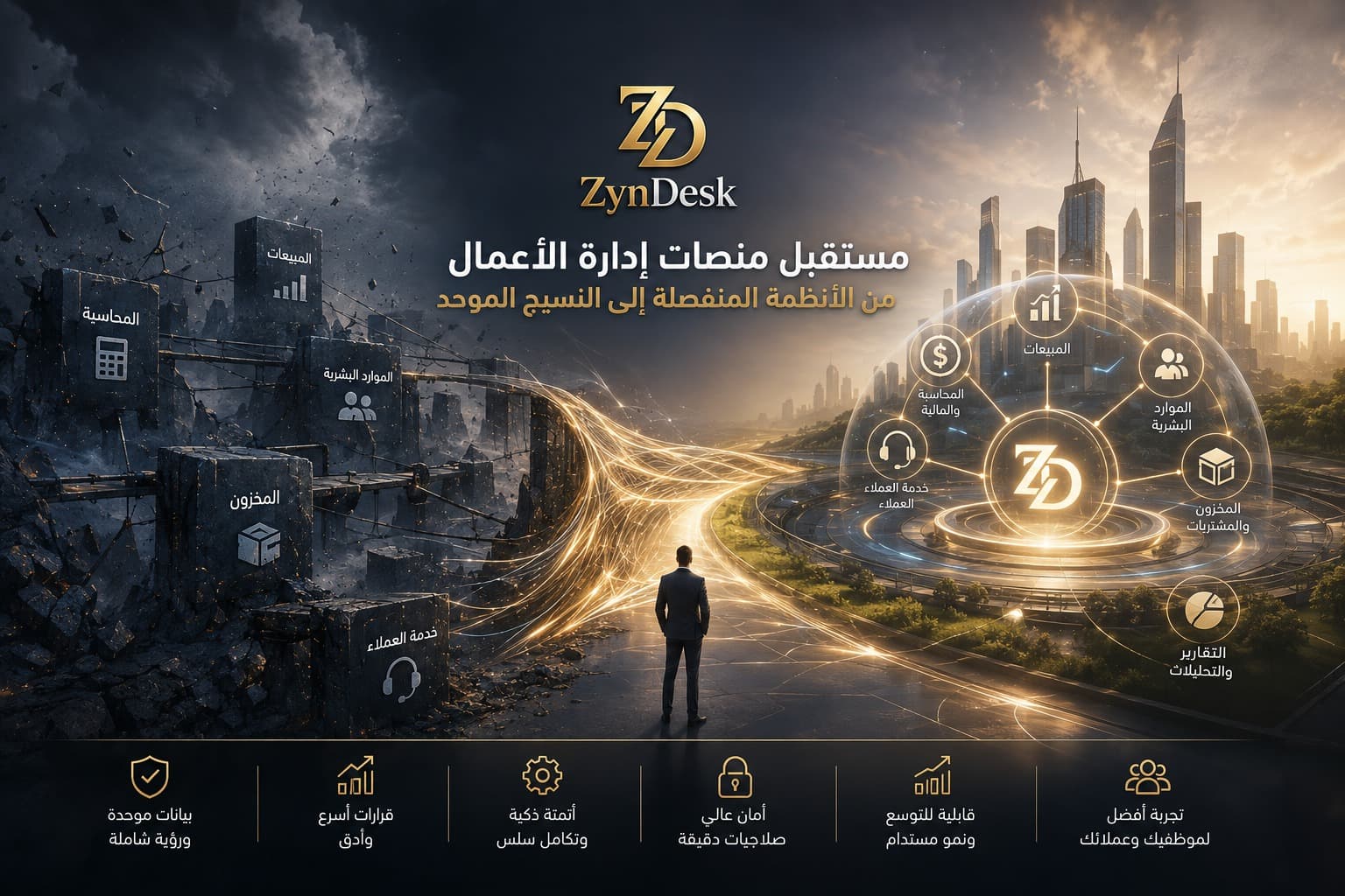 مستقبل منصات إدارة الأعمال: من الأنظمة المنفصلة إلى النسيج الموحد
