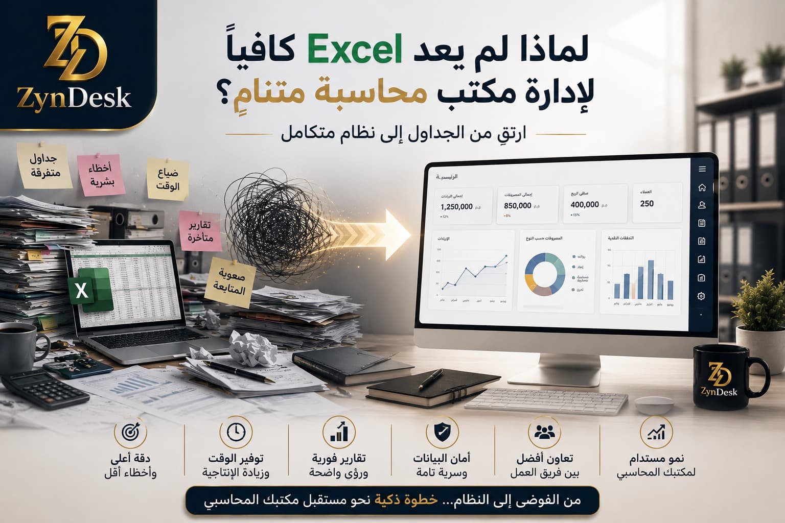 لماذا لم يعد Excel كافيًا لإدارة مكتب محاسبة متنامٍ؟